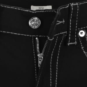 True Religion Ricky Relaxed Straight Jeans Black | Mainline